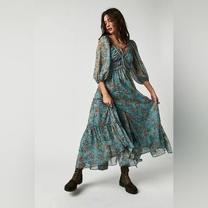 Free People You're A Jewel Printed Maxi Dress
